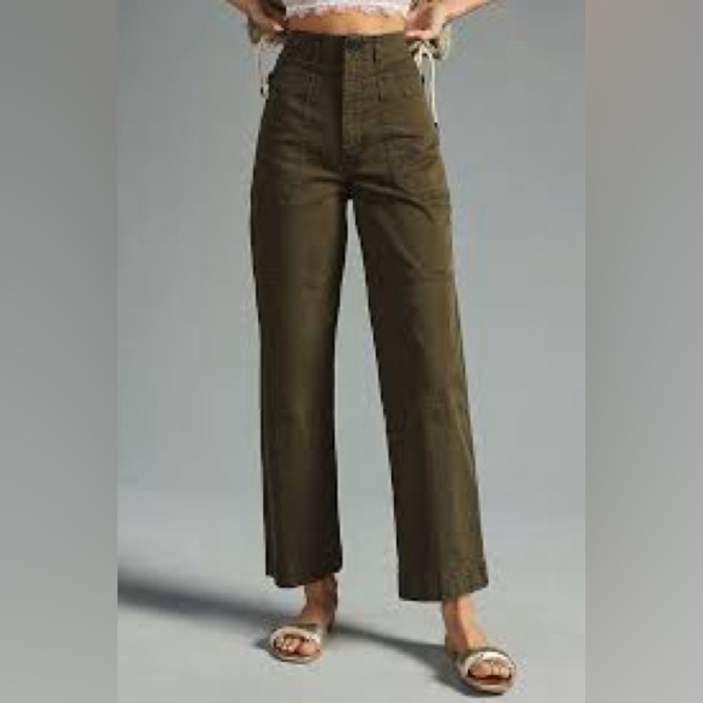 NWT Frame Olive Green Utility Pants, Size 33 - Picture 2 of 11